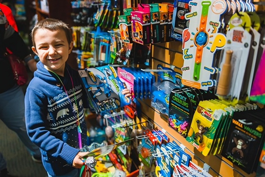 Kid in Dragonfly Gift Shop