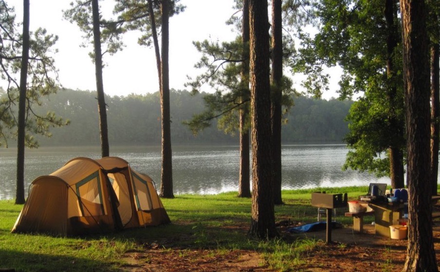 Campsite at Lake Lowndes