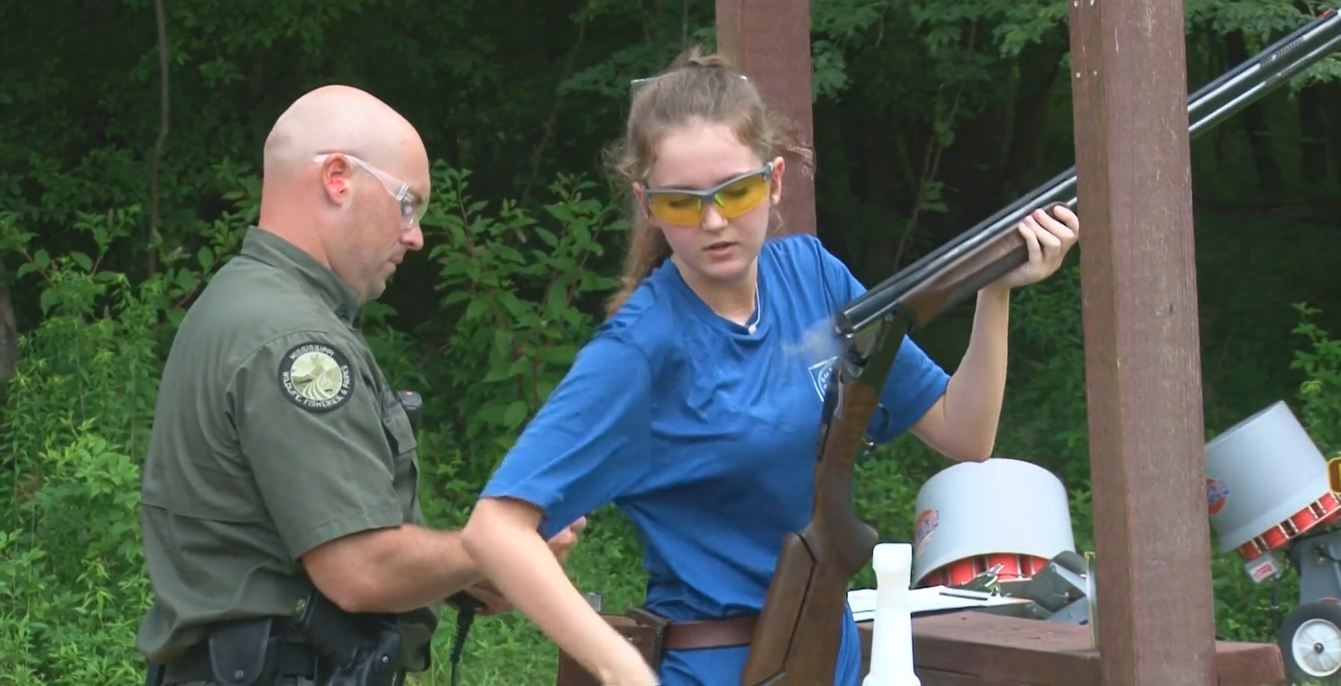 MSSP participant reloads her gun