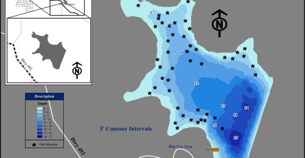 Golden Memorial Lake Depth Map 2024 thumbnail