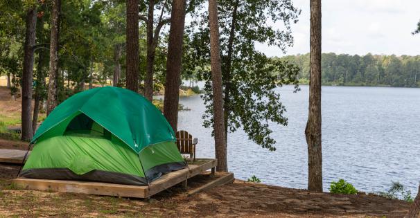 camping at Percy Quin State Park