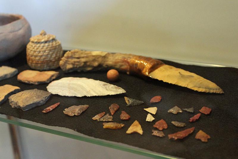 Choctaw artifacts at the Bob Tyler Fish Hatchery Visitor Education Center