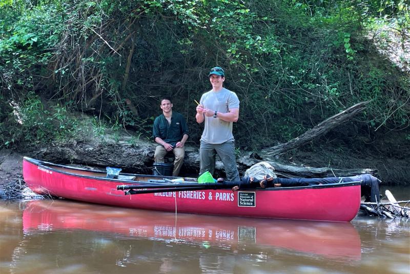 Sampling for Pearl Darter on the Chunky River, MS